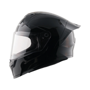 Sonic Solid Black Helmet With Black Visor