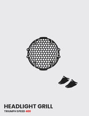 Triumph Speed 400 Headlight Grill (Black Matt)-HT Exhaust