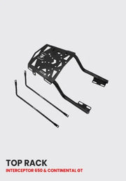 HITECH TOP RACK FOR INTERCEPTOR AND GT 650  / HT EXHAUST