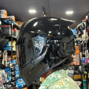 Sonic Solid Black Helmet With Black Visor