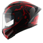 STREET DC BATMAN RED BLACK HELMET