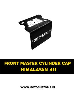 HIMALAYAN front disc brake tank CAP Stainless steel Black matt