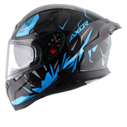Axor Apex Hunter Helmet - Black Neon Blue