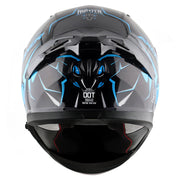 Axor Apex Hunter Helmet - Black Neon Blue