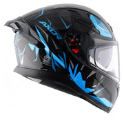 Axor Apex Hunter Helmet - Black Neon Blue