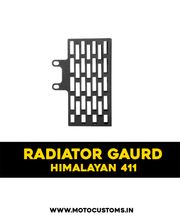 Himalayan Radiator Guard new design - Stainless Steel Black MATT