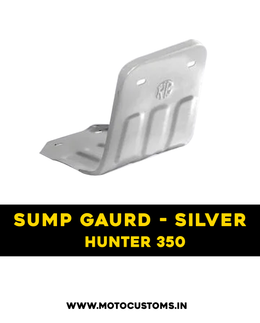 O.E Type Sump Guard For Hunter 350 (Silver)
