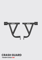 Triumph Speed 400 Crash Guard With 2 Metal Sliders (Black Matt)-HT Exhaust