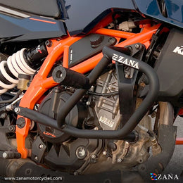 Zana Crash Guard With Slider Black For Ktm Duke390/250/200/390 Gen 3