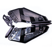 Wing/ Stealth Mirrors for Faired Bikes - Carbon Fiber Finish
